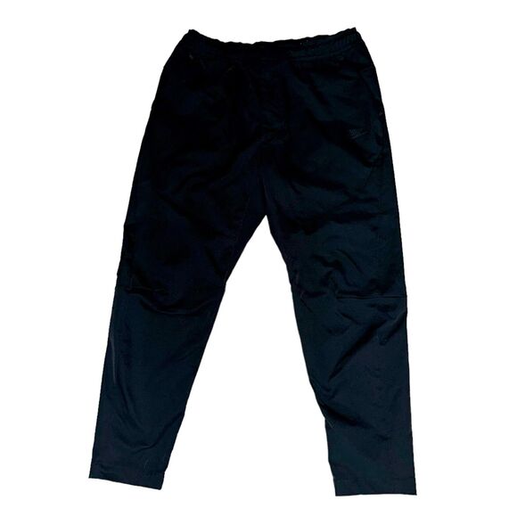 Nike Vintage Rare Windrunner Nylon Soccer Pants Trackies Fleece Black Scally Lg - Picture 2 of 10